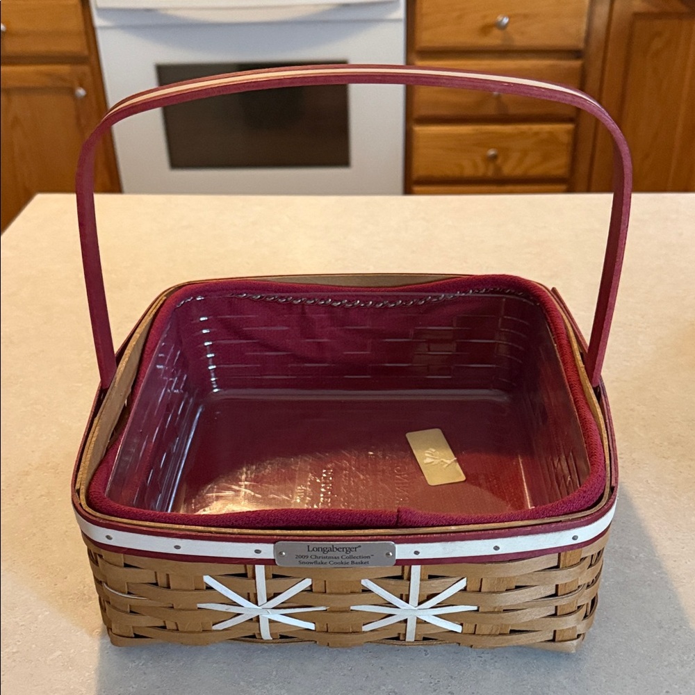 Longaberger Customer Christmas Basket Set - Snowflake